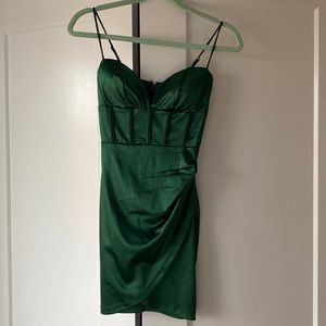 windsor store green mini dress size XS